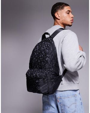 ARMANI EXCHANGE – verstaubarer 2-in-1-rucksack - Blau