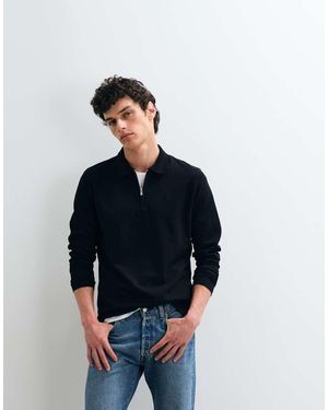 Jack & Jones Polotop Met Lange Mouwen En Rits - Blauw
