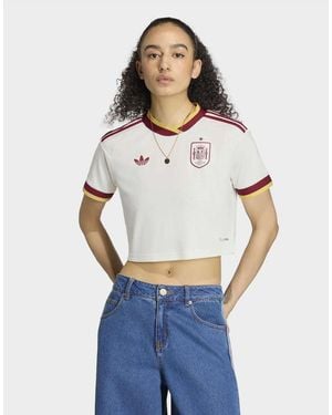 adidas Originals Spain 26 Away Cropped Jersey - White
