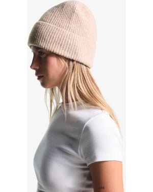 Bershka – basic-strickmütze - Weiß
