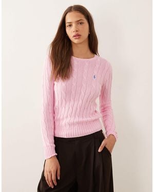 Polo Ralph Lauren – julianna – strickpullover aus baumwolle - Pink