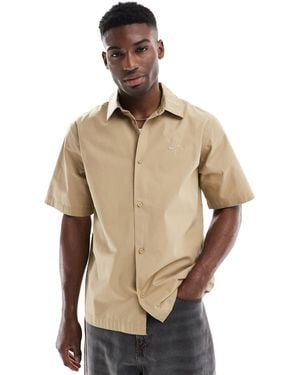 Nike Club Short Sleeve Woven Shirt - Natural