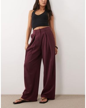 Miss Selfridge Tailored Front Pleat Wide Leg Pants