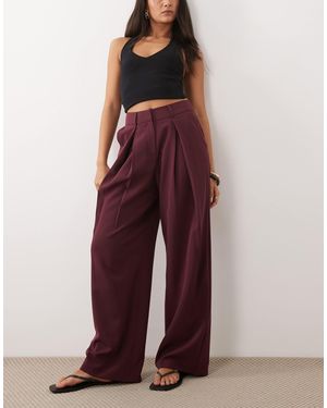 Miss Selfridge Tailored Front Pleat Wide Leg Pants