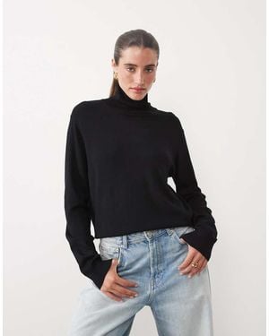 JJ Rebel Knitted Roll Neck Top - Blue