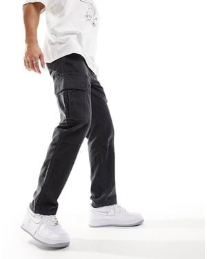 New Look Cord Cargo Trousers - Grey