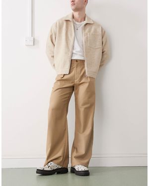 Prohibited Soho Pleated Vintage Pants - Natural