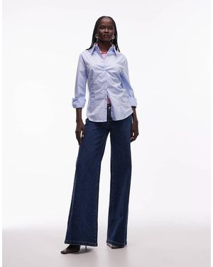 Abrand Jeans 00 Super Low Rise Wide Leg Jeans - Blue