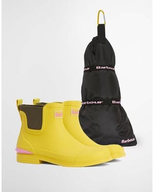 Barbour Abbeyfield Packable Wellington Boots - Yellow