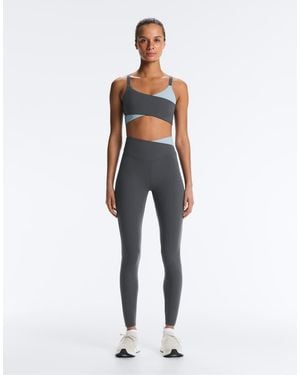 Oysho Comfortlux V-waist Contrast Ankle-length leggings - White