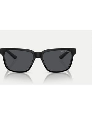 ARMANI EXCHANGE Gafas De Sol Negro Brillante Y Negro Mate Con Montura Rectangular Y Lentes Grises Ax4026S De - Multicolor