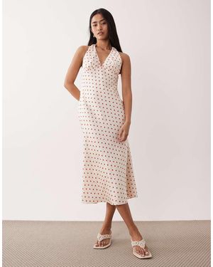 Nia La Brea Midaxi Halter Neck Dress - Pink