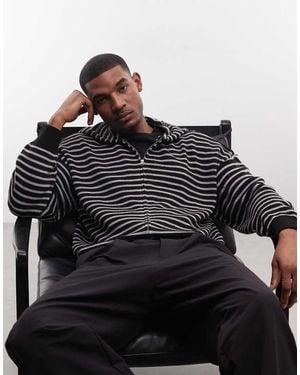 Collusion Felpa Con Cappuccio Squadrata - Nero