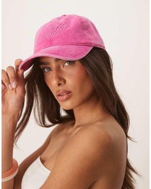 SUI AVA Bella Donna Slogan Everyday Cap - Pink