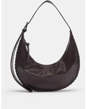 Pull&Bear Half-moon Shoulder Bag - Grey