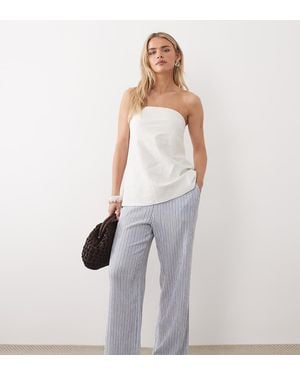 JDY Petite Wide Leg Trousers - White