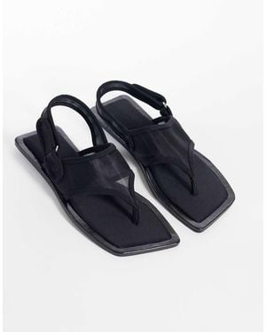 ASOS Francine Mesh Sling Back Sandals - Blue