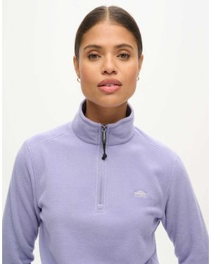 Superdry – polarfleece-pullover - Lila