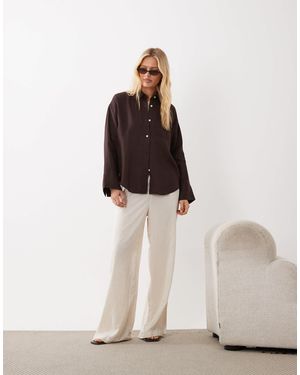 ARKET Chemise en pur lin - Neutre