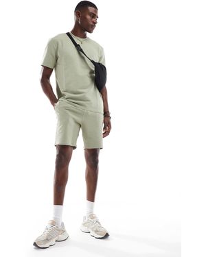 Only & Sons Waffle Short Co-ord - Green