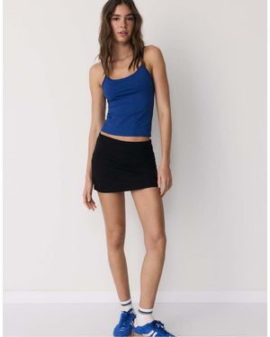 Stradivarius Mini Skort - Black