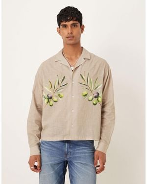 ASOS – oversize-hemd - Natur
