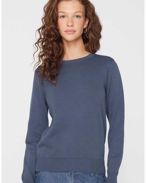 Tezenis Fully-Fashioned Round Neck Jumper - Blue