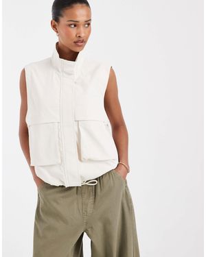 JJXX Veste sans manches à col cheminée - crème - Neutre