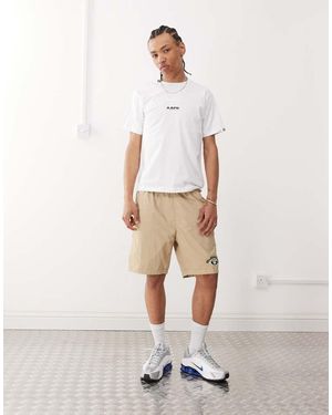 Aape By A Bathing Ape Aape By A Bathing Ape Logo Woven Shorts - White