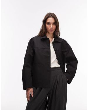 ARKET Pure Cotton Overshirt - Black