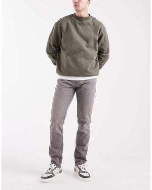 Only & Sons Vaqueros Grises De Corte Estándar Weft De