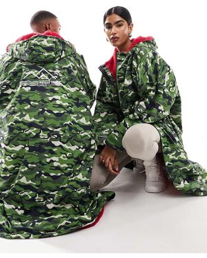 Regatta Chaqueta Para Cambiarse De Ropa Con Estampado De Camuflaje Para Adulto De -Verde