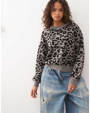 Noisy May Relaxed Knitted Jumper - Black