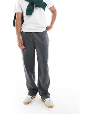 Brave Soul Wide Leg Joggers With Drawcord Waist - Grey