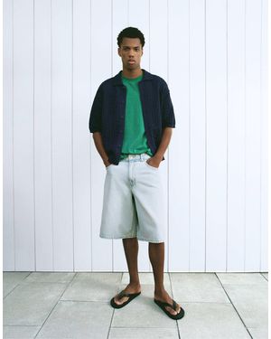 Pull&Bear – strickhemd - Grün