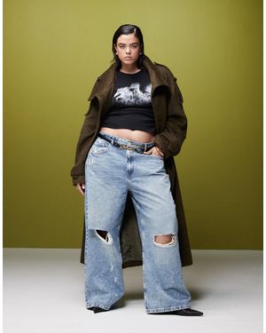 ASOS Asos design curve – weite jeans - Grün