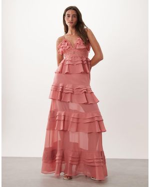 True Decadence Tiered Ruffle Maxi Dress
