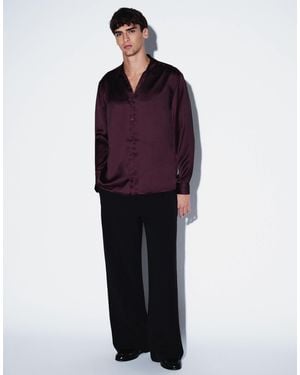 Weekday Loose Fit Straight Leg Tailored Trousers With Front Pleats