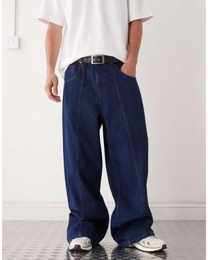 Ed Hardy Dragon Embroidery Jeans - Blue
