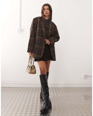 Monki Oversized Blazer - Natural