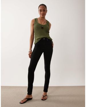 ASOS Asos design tall – enge jeans - Schwarz