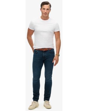 Superdry Cotton Vintage Slim Jeans - Blue