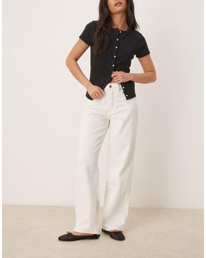 Gina Tricot Jeans Extra Ampi Sporco - Neutro