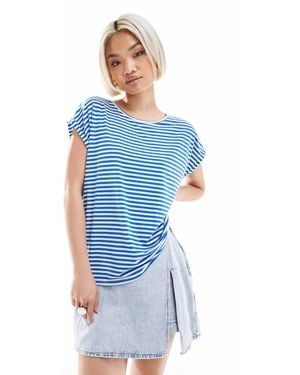 Vero Moda Oversized Stripe T-shirt - Blue