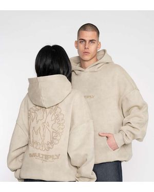 Multiply Apparel Sudadera Verde Pálido Extragrande Con Capucha Spine De -Neutro