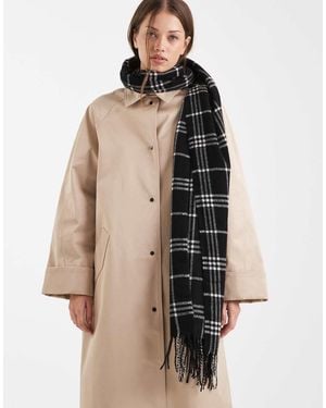 Vero Moda Geweven Geruite Sjaal - Naturel