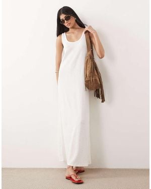 Mango Teen Sleeveless Maxi Dress - Natural