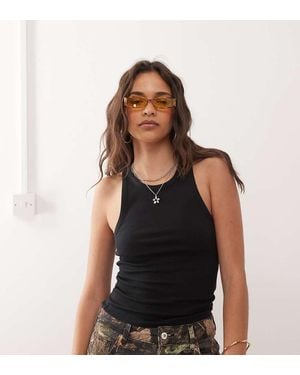 Collusion Ribbed Vest - Black