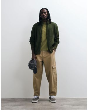 ASOS Relaxed Barrel Cargo Trouser - Green