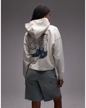 Levi's Western Back Print Hoodie - Gray